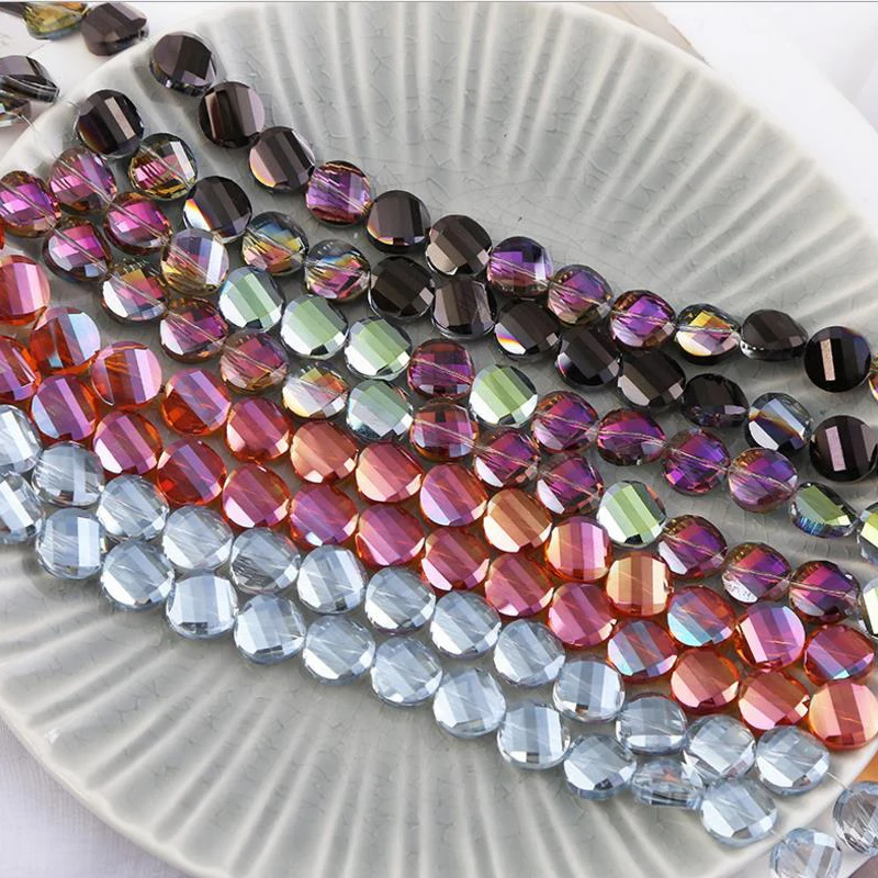 Yanqi Red Blue Flat Round Austria Crystal Beads 14mm 12/20pcs Faceted Twisted Glass Loose Beads For Jewelry Making Earrings
Yanqi Red Blue Flat Round Austria Crystal Beads 14mm 12/20pcs Faceted Twisted Glass Loose Beads For Jewelry Making Earrings