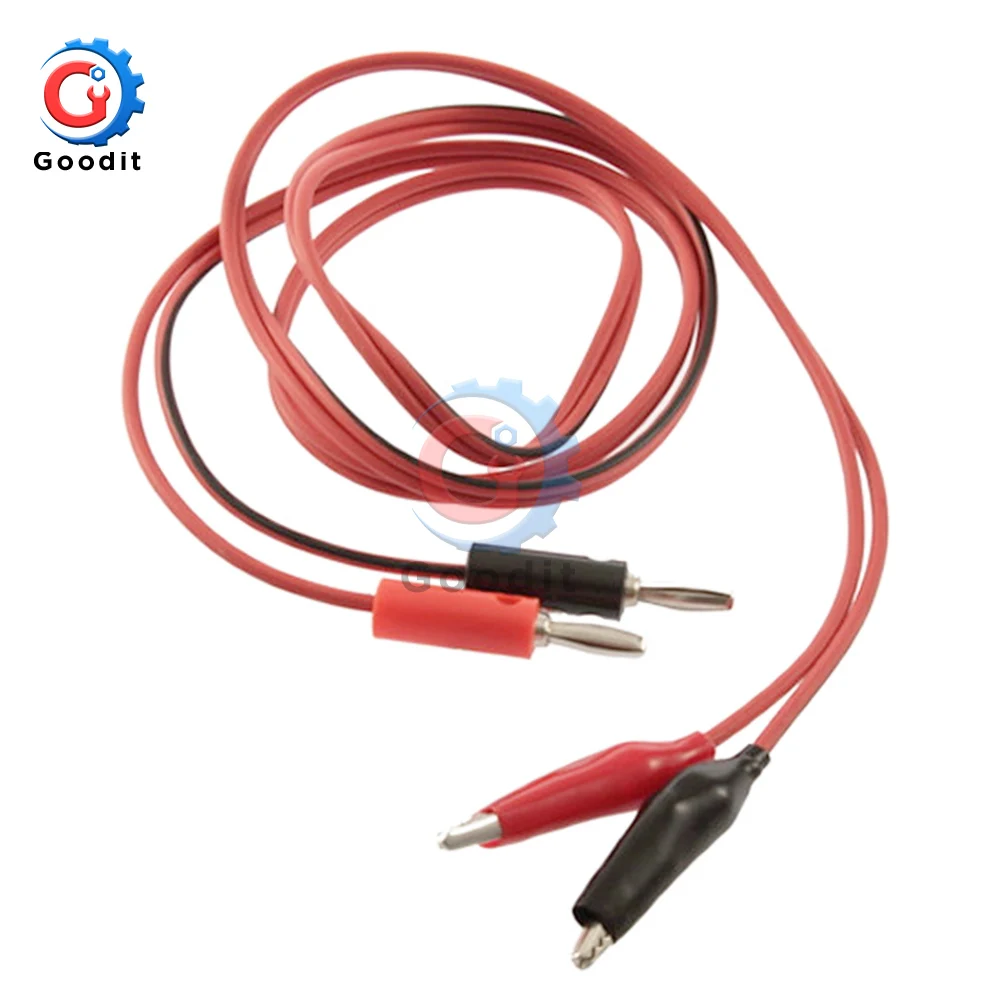5Pcs/Set 4mm Injection Banana Plug To Shrouded Copper Electrical Clamp Alligator Clip Test Cable Leads 1M For Testing Probe
5Pcs/Set 4mm Injection Banana Plug To Shrouded Copper Electrical Clamp Alligator Clip Test Cable Leads 1M For Testing Probe