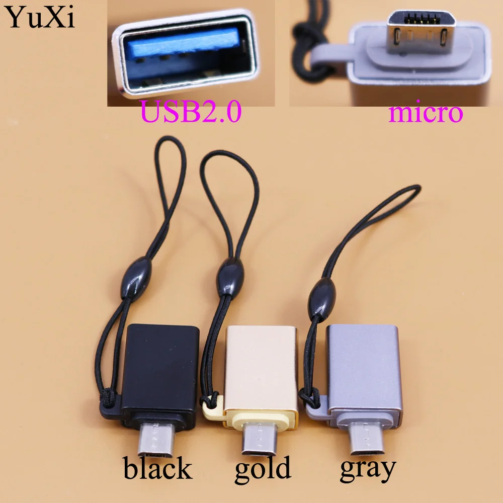 YuXi Micro USB To USB 2.0 OTG Adapter For Samsung Xiaomi Android Mobile Phone Mini Portable Micro usb OTG Adapter Converter Hub
YuXi Micro USB To USB 2.0 OTG Adapter For Samsung Xiaomi Android Mobile Phone Mini Portable Micro usb OTG Adapter Converter Hub