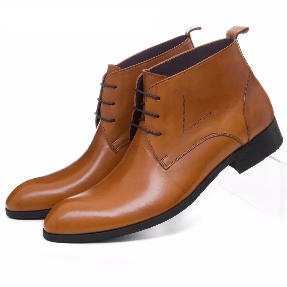 Large Size EUR45 Brown / Black / Brown Tan Mens Ankle Boots Dress Shoes Genuine Leather Male Business Boots Office Shoes 
Large Size EUR45 Brown / Black / Brown Tan Mens Ankle Boots Dress Shoes Genuine Leather Male Business Boots Office Shoes