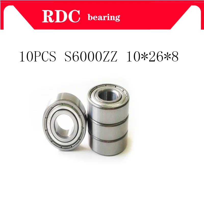 Free Shipping 10PCS S6000ZZ S6000Z S6000ZZ Bearings Stainless Steel Bearing 10x26x8 Miniature
Free Shipping 10PCS S6000ZZ S6000Z S6000ZZ Bearings Stainless Steel Bearing 10x26x8 Miniature