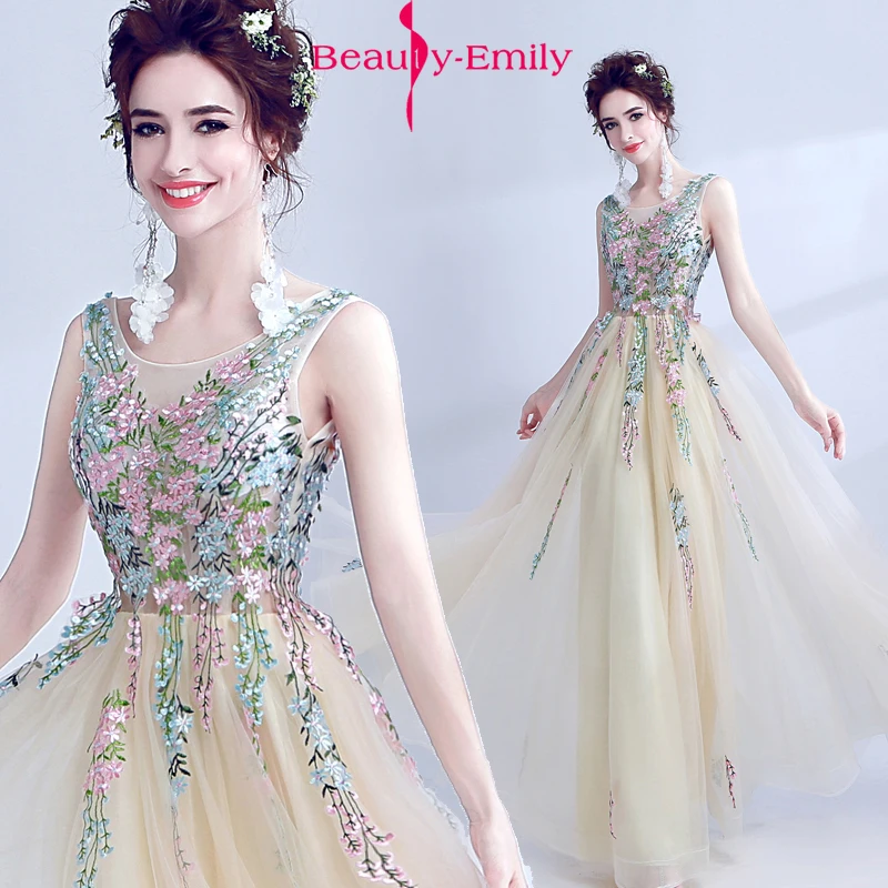 Fairy girl dress prom Gowns fancy embroidery flowers homecoming dresses 2018 long formal Evening dresse beige vestido de festa
Fairy girl dress prom Gowns fancy embroidery flowers homecoming dresses 2018 long formal Evening dresse beige vestido de festa