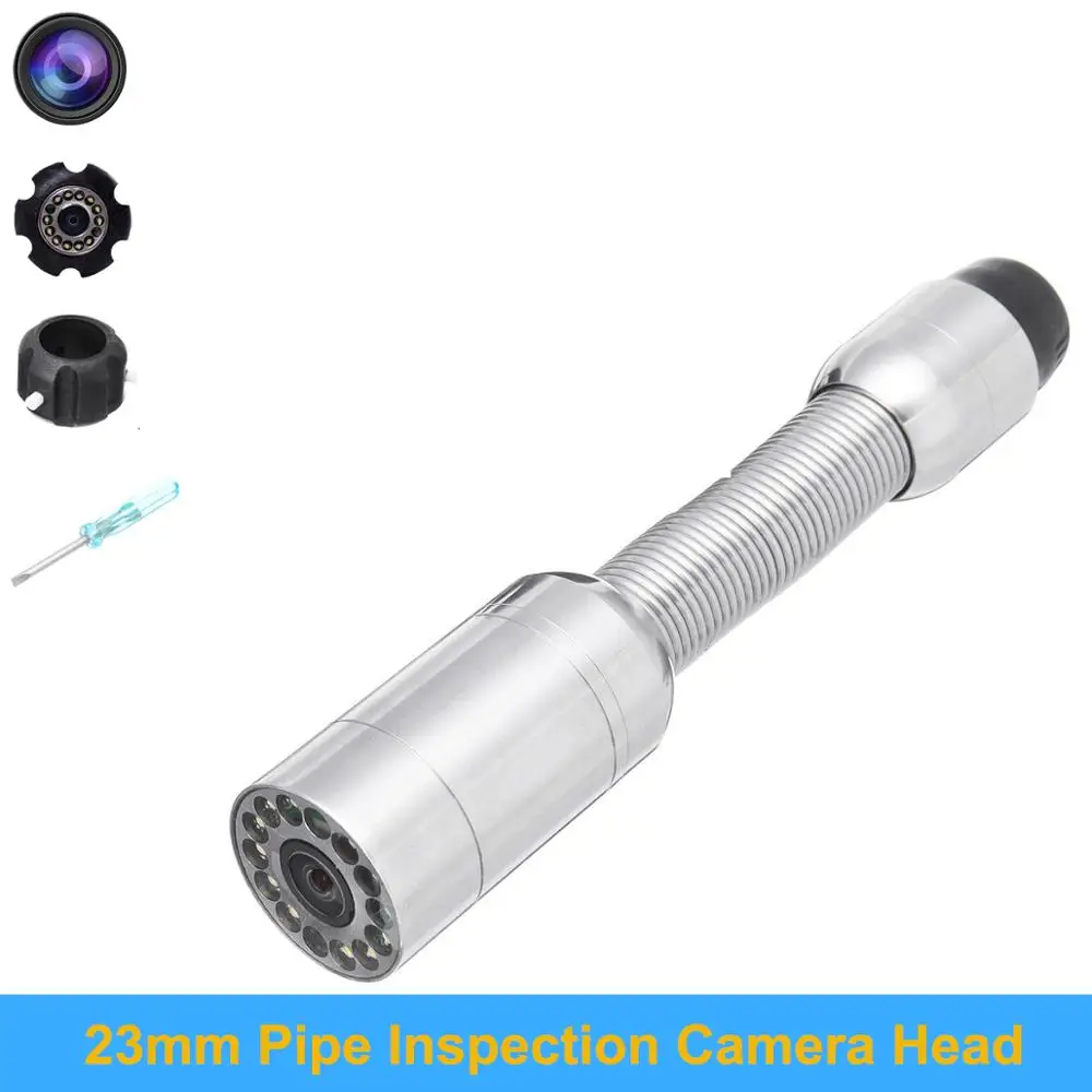 Wholesale 23mm Stainless Steel Sewer Waterproof Industrial Pipel Endoscope Inspection Camera Head With 12Pcs LED Lights
Wholesale 23mm Stainless Steel Sewer Waterproof Industrial Pipel Endoscope Inspection Camera Head With 12Pcs LED Lights