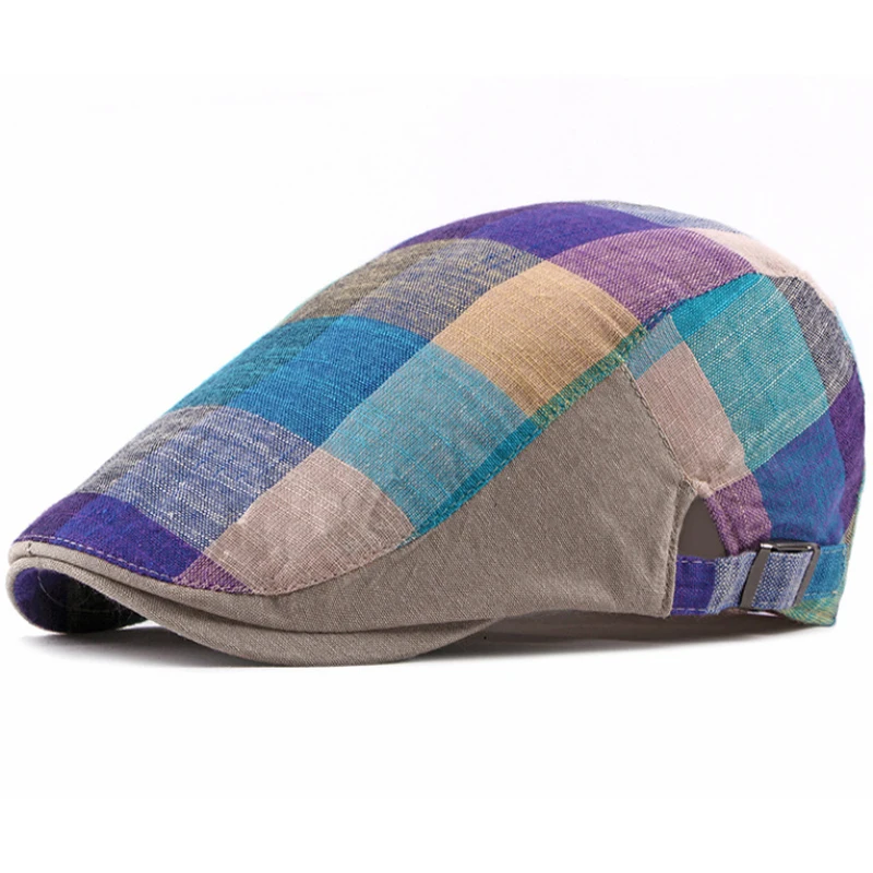 HT2276 Caps for Women Spring Summer Beret Cap Men Women Plaid Flat Cap Unisex Colorful Sun Hats for Women Men Adjustable Berets
HT2276 Caps for Women Spring Summer Beret Cap Men Women Plaid Flat Cap Unisex Colorful Sun Hats for Women Men Adjustable Berets