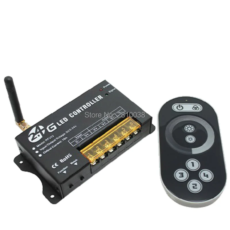 2 pcs/lot 2.4G wireless led dimmer DC 5-24V 1 channel remote controlling dimmer Multi-controlling led dimmer switch
2 pcs/lot 2.4G wireless led dimmer DC 5-24V 1 channel remote controlling dimmer Multi-controlling led dimmer switch