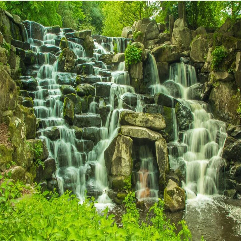 beibehang Virgin forest waterfalls water production television wall background wall custom large fresco green wallpaper mural
beibehang Virgin forest waterfalls water production television wall background wall custom large fresco green wallpaper mural
