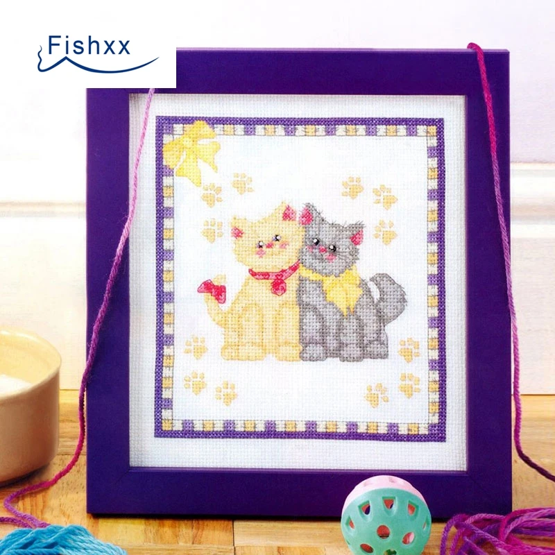 Fishxx Набор для вышивки крестиком Европейский журнал Crazy110-3 Love The Cat Cute Animal Cartoon Couple Cat
Fishxx Набор для вышивки крестиком Европейский журнал Crazy110-3 Love The Cat Cute Animal Cartoon Couple Cat