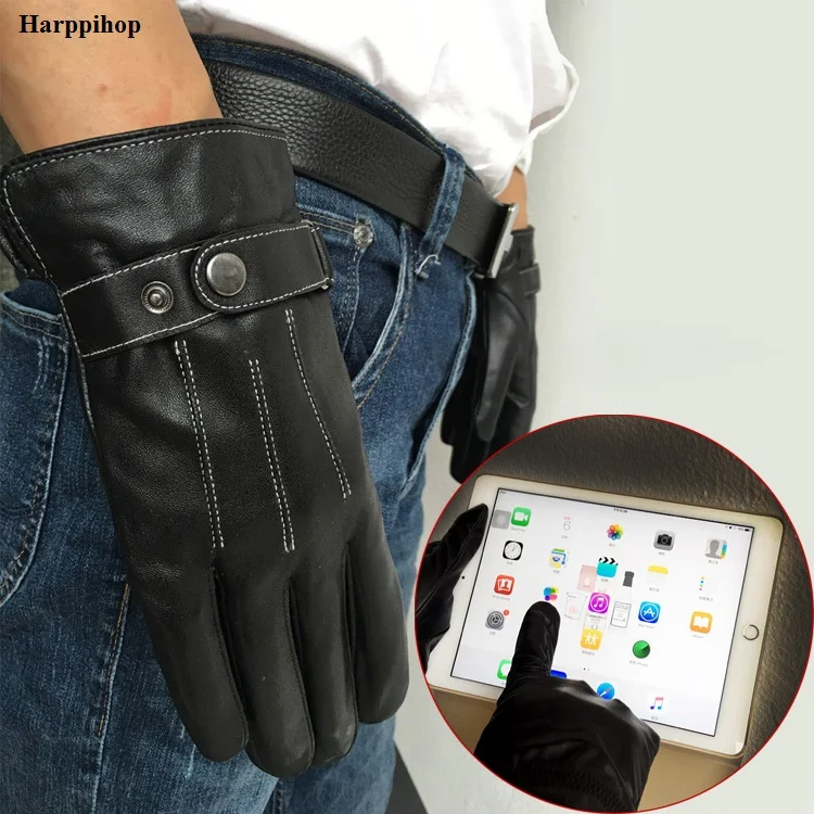 Gours Winter Genuine Leather Gloves Men New Brand Goatskin Black Fashion Driving Touch Screen Gloves Goatskin Mittens GL312-06
Gours Winter Genuine Leather Gloves Men New Brand Goatskin Black Fashion Driving Touch Screen Gloves Goatskin Mittens GL312-06
