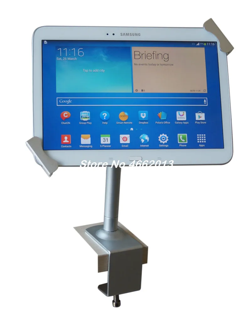 Universal tablet holder security desktop stand for 9.7-12.9'' ountertop lock holder display rack bracket mounting anti-theft
Universal tablet holder security desktop stand for 9.7-12.9'' ountertop lock holder display rack bracket mounting anti-theft