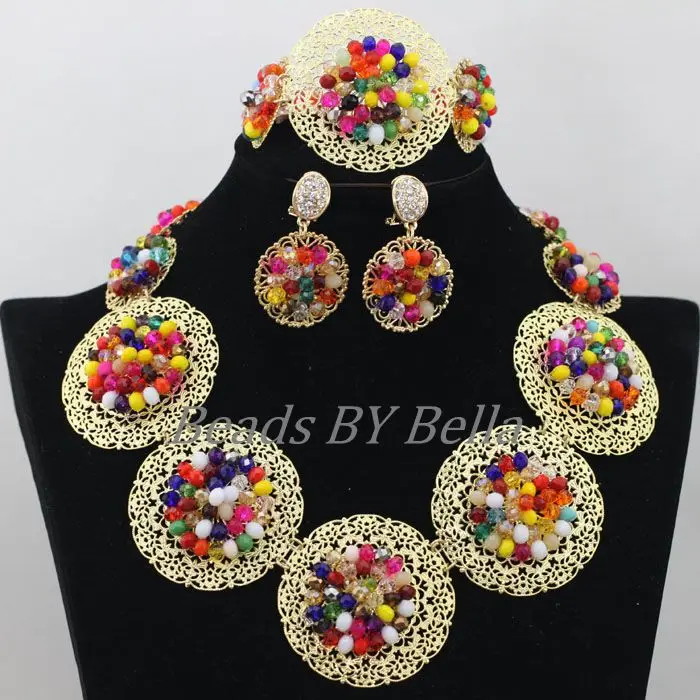 Multicolor Crystal Beads Trendy Jewelry Sets African Wedding Beads Nigerian Party Necklace Jewelry Set Free Shipping ABF746
Multicolor Crystal Beads Trendy Jewelry Sets African Wedding Beads Nigerian Party Necklace Jewelry Set Free Shipping ABF746