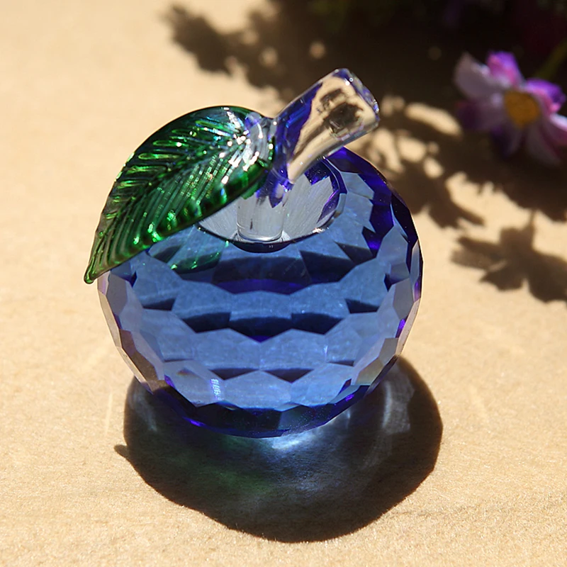 60mm Crystal Apple Paperweight Glass Apple Model Crafts Fruit Statue Christmas Gifts Home Decoration
60mm Crystal Apple Paperweight Glass Apple Model Crafts Fruit Statue Christmas Gifts Home Decoration