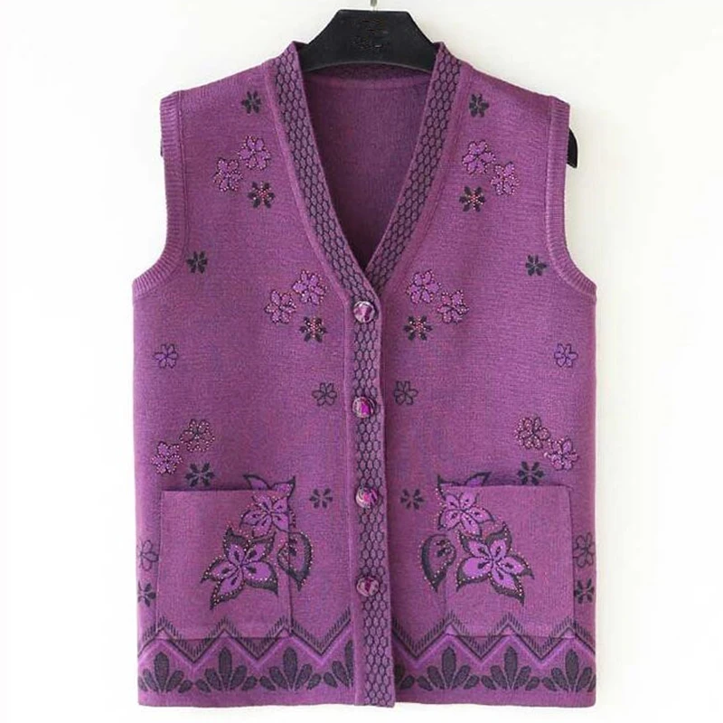 2022 Women's Vest Winter Jacket Sweater Vest Autumn Middle-aged Clothes Female Cardigan Sleeveless Coat Woman Short Vest AA891
2022 Women's Vest Winter Jacket Sweater Vest Autumn Middle-aged Clothes Female Cardigan Sleeveless Coat Woman Short Vest AA891