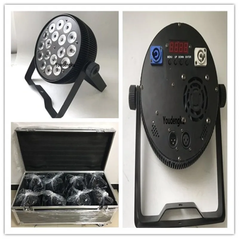 8 pcs par light with flightcase 18*18w 6 in1 rgbaw uv mini led flat par 64 dmx led par can with Powercon IN / OUT
8 pcs par light with flightcase 18*18w 6 in1 rgbaw uv mini led flat par 64 dmx led par can with Powercon IN / OUT
