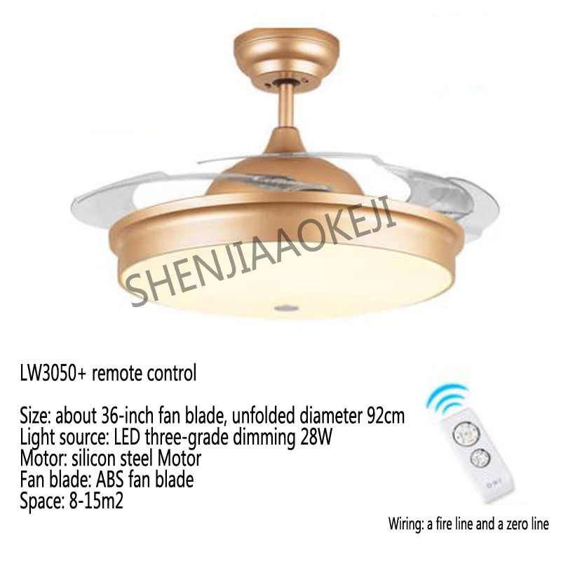 Ceiling fan LW3050 Living room modern minimalist home bedroom acrylic sheet LED ceiling fan Wireless control light ceiling fan
Ceiling fan LW3050 Living room modern minimalist home bedroom acrylic sheet LED ceiling fan Wireless control light ceiling fan