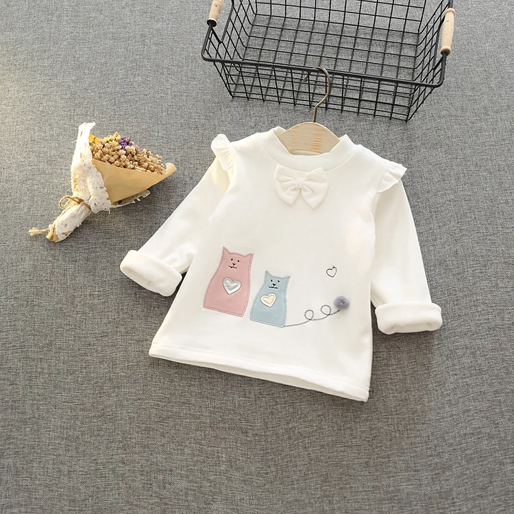 2019 New Winter thickening Baby Girls Children Cute Cartoon tops Long Sleeve T-shirt
2019 New Winter thickening Baby Girls Children Cute Cartoon tops Long Sleeve T-shirt