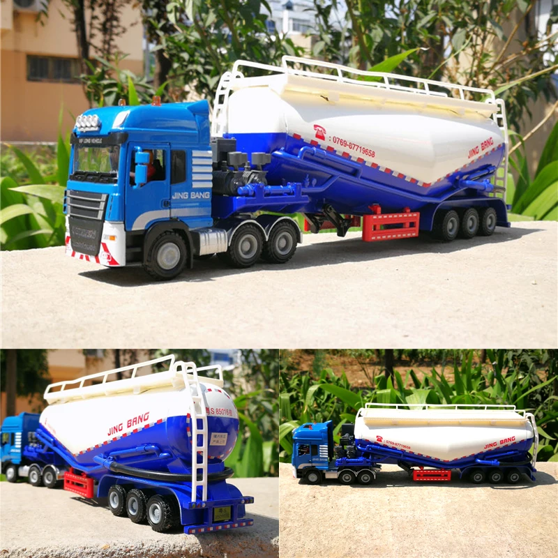 1:50 alloy Semi-trailer tanker engineering vehicles,high simulation alloy large powder truck,cement truck,free shipping
1:50 alloy Semi-trailer tanker engineering vehicles,high simulation alloy large powder truck,cement truck,free shipping
