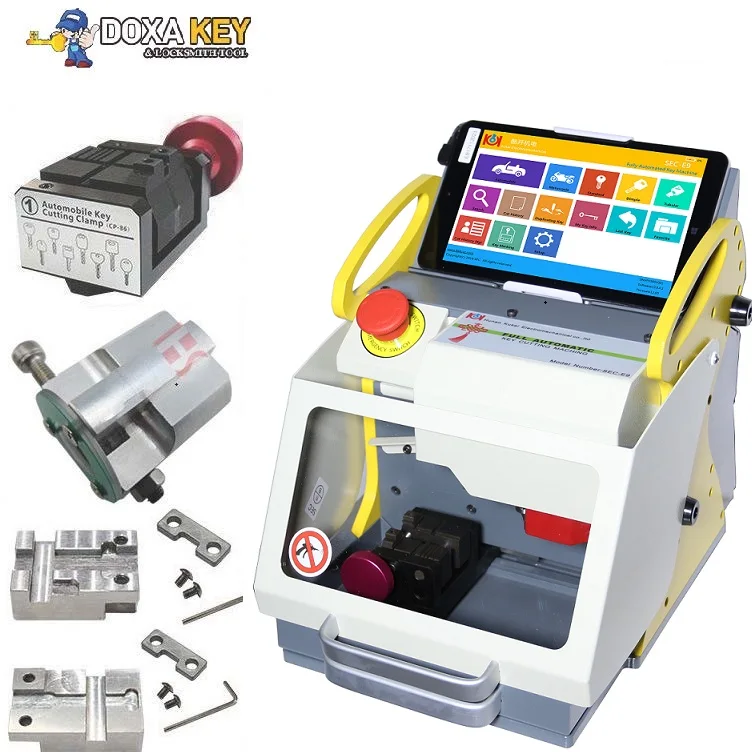 4 Clamps 8.3 Inch Tablet Auto car key Locksmith SEC-E9 car key machine car key maker Multi Language Portugues Italian Russian
4 Clamps 8.3 Inch Tablet Auto car key Locksmith SEC-E9 car key machine car key maker Multi Language Portugues Italian Russian