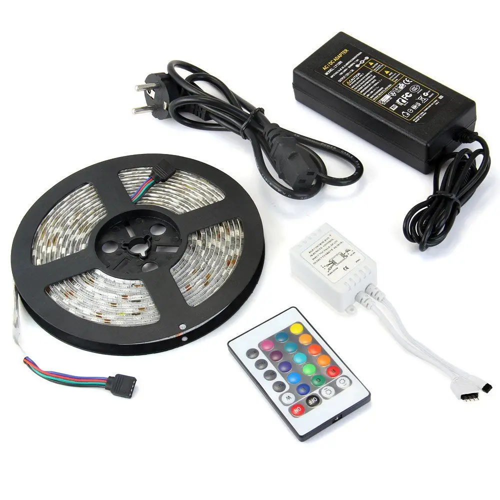 Rgb Светодиодная лента 5050 Водонепроницаемая ip65 fexbile fita de dc 12v и 24 клавиши ir remote conroller и 5a adpater Supply EU/US
Rgb Светодиодная лента 5050 Водонепроницаемая ip65 fexbile fita de dc 12v и 24 клавиши ir remote conroller и 5a adpater Supply EU/US