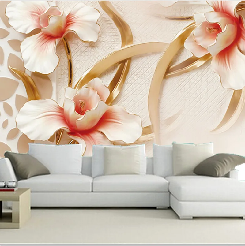 Custom 3D large mural, Three beautiful jade carving flower wallpaper papel de parede,living room sofa TV wall bedroom wall paper
Custom 3D large mural, Three beautiful jade carving flower wallpaper papel de parede,living room sofa TV wall bedroom wall paper