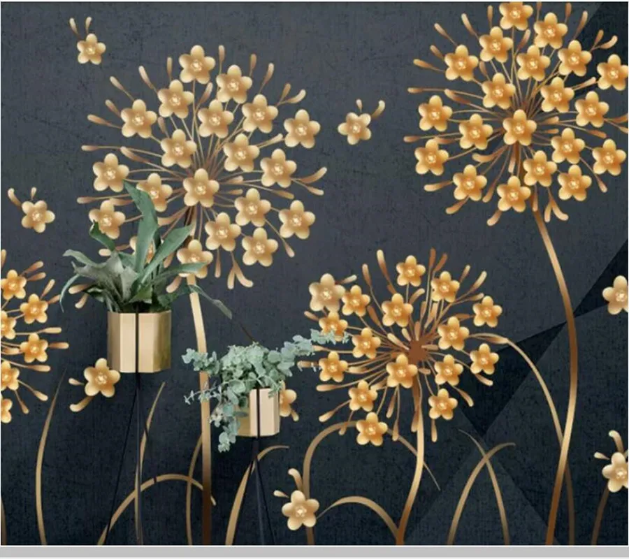 Modern abstract golden dandelion 3d wallpaper papel de parede,living room TV sofa wall bedroom wall papers home decor mural
Modern abstract golden dandelion 3d wallpaper papel de parede,living room TV sofa wall bedroom wall papers home decor mural