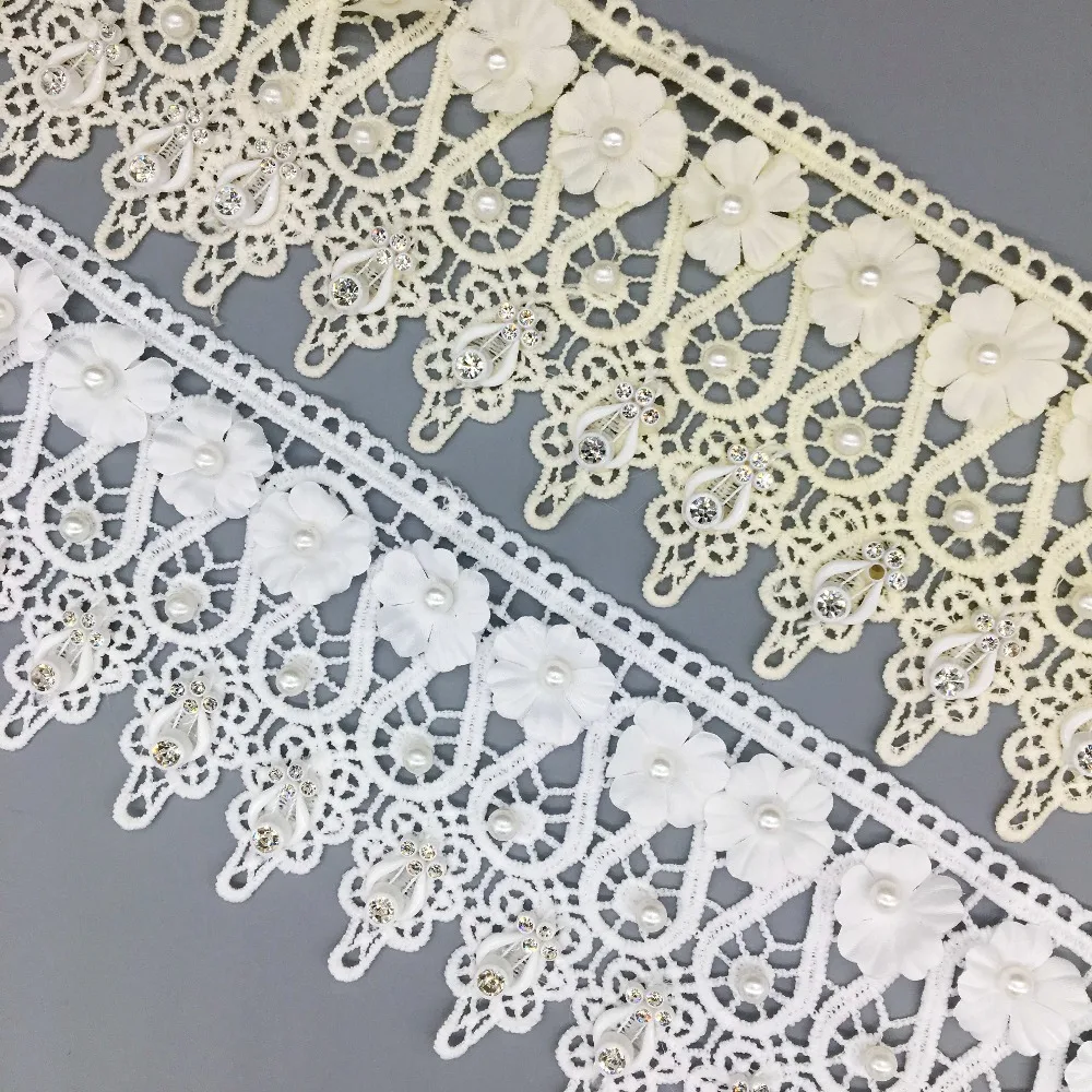 1 Yard 3D Diamond Teardrop Flowers Apricot Lace Trim Pearl Beaded Wedding Dress Ribbon Fabric Embroidered Applique DIY Sewing
1 Yard 3D Diamond Teardrop Flowers Apricot Lace Trim Pearl Beaded Wedding Dress Ribbon Fabric Embroidered Applique DIY Sewing
