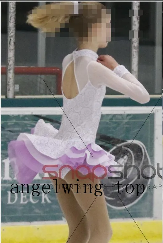 2017 new brand white purple ice skating dress kids ice dresses children competition figure skating dresses free shipping G83
2017 new brand white purple ice skating dress kids ice dresses children competition figure skating dresses free shipping G83