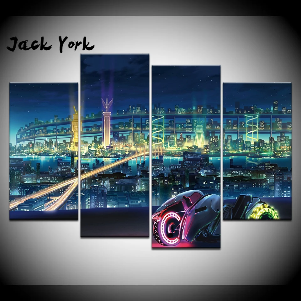 Canvas Painting fantasy modern city scenery 4 Pieces Wall Art Painting Framework Modular Wallpapers Poster Print Home Decor
Canvas Painting fantasy modern city scenery 4 Pieces Wall Art Painting Framework Modular Wallpapers Poster Print Home Decor