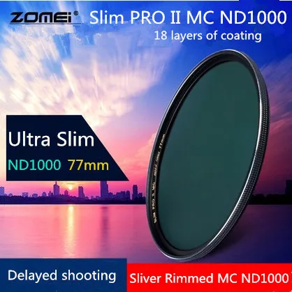 Zomei 77 мм ультратонкий MC ND1000 ND3.0 1000X 10 стопорный серебристый стеклянный фильтр нейтральной плотности ND для объективов Canon объектив для Nikon
Zomei 77 мм ультратонкий MC ND1000 ND3.0 1000X 10 стопорный серебристый стеклянный фильтр нейтральной плотности ND для объективов Canon объектив для Nikon