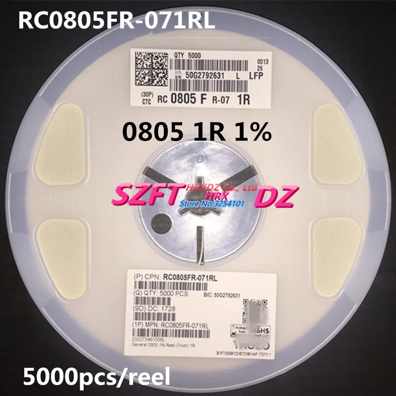 SZFTHRXDZ 100% Новые оригинальные оптовые цены 5000 шт. RC0805FR-071RL 0805 1R 1%
SZFTHRXDZ 100% Новые оригинальные оптовые цены 5000 шт. RC0805FR-071RL 0805 1R 1%
