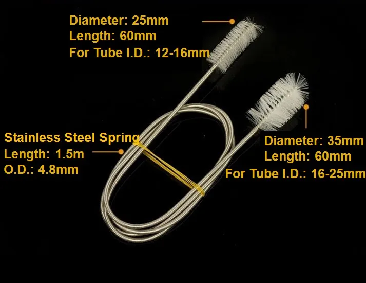 Double Ended Aquarium Water Hose Pipe Cleaning Brush U Tube Clean Tool Flexible, Glass inflow and outflow Pipe Skimmer, PVC Pipe
Double Ended Aquarium Water Hose Pipe Cleaning Brush U Tube Clean Tool Flexible, Glass inflow and outflow Pipe Skimmer, PVC Pipe