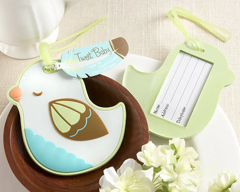 Baby shower party gift "Tweet Baby" 20pcs silicone Bird Luggage Tag wedding Favor
Baby shower party gift "Tweet Baby" 20pcs silicone Bird Luggage Tag wedding Favor