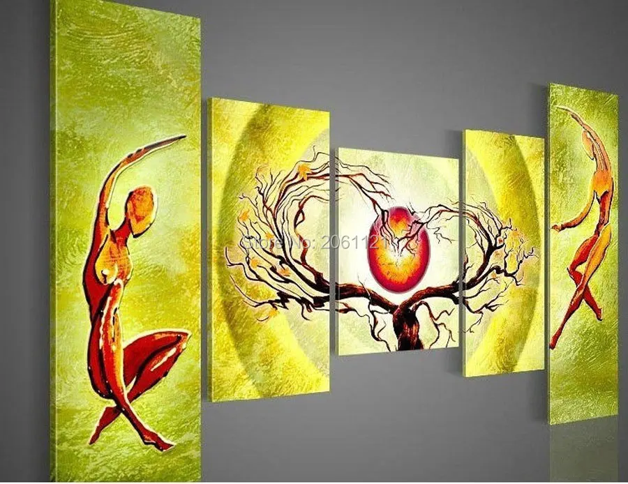 Handmade Modern Abstract Oil Painting On Canvas yellow green Wall Art Gift viridity Home Decoration wall pictures large 5pcs set
Handmade Modern Abstract Oil Painting On Canvas yellow green Wall Art Gift viridity Home Decoration wall pictures large 5pcs set