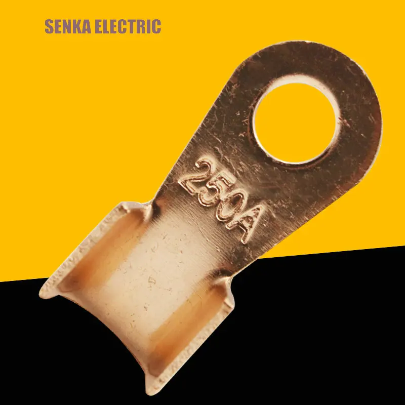 10pcs/lot 250A Battery Cable Connector Circular Splice Crimp Ring Terminal Cable Copper Lug OT-250A
10pcs/lot 250A Battery Cable Connector Circular Splice Crimp Ring Terminal Cable Copper Lug OT-250A
