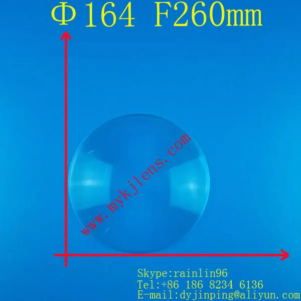 Fresnel Lens Diameter 164mm Focal length 260mm Free shipping traffic light stage light LED light lens
Fresnel Lens Diameter 164mm Focal length 260mm Free shipping traffic light stage light LED light lens