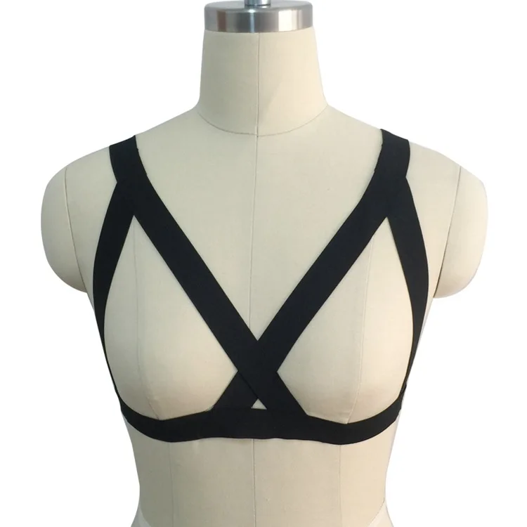 Sexy Hot Cage Bra Fetish Wear Body Harness Black Bondage Harness Belt Womens Seductive Underwear Open Chest Harness Bra O0011
Sexy Hot Cage Bra Fetish Wear Body Harness Black Bondage Harness Belt Womens Seductive Underwear Open Chest Harness Bra O0011