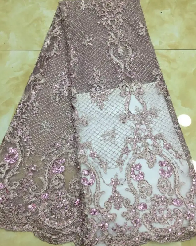 African lace fabric with sequins 5 Yards 2018 latest sequin fabric high quality tulle sequins lace fabric for dresses TS6883
African lace fabric with sequins 5 Yards 2018 latest sequin fabric high quality tulle sequins lace fabric for dresses TS6883