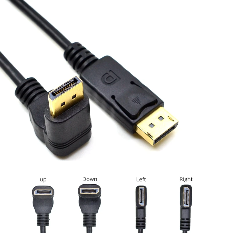Кабель DisplayPort 4K@60 Гц, 2K@165 Гц, DP++ Высокоскоростной кабель «папа-папа» DP вверх, вниз, левый и правый угловой для ПК, ноутбука, телевизора
Кабель DisplayPort 4K@60 Гц, 2K@165 Гц, DP++ Высокоскоростной кабель «папа-папа» DP вверх, вниз, левый и правый угловой для ПК, ноутбука, телевизора