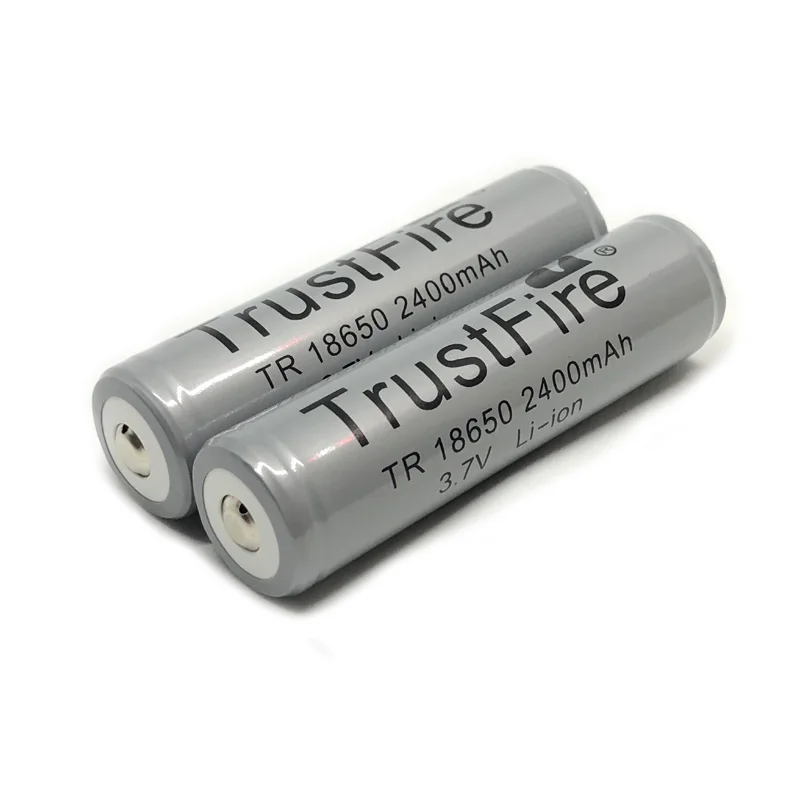 2pcs/lot TrustFire Protected 18650 3.7V 2400mAh Camera Torch Flashlight Battery Rechargeable Lithium Batteries Cell with PCB
2pcs/lot TrustFire Protected 18650 3.7V 2400mAh Camera Torch Flashlight Battery Rechargeable Lithium Batteries Cell with PCB