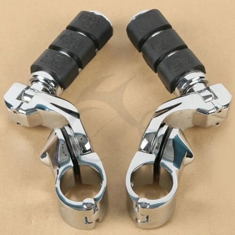 Motorcycle 32mm Short Angled Engine Guard Highway Foot Pegs For models with 1-1/4 " Engine Guard black/chrome
Motorcycle 32mm Short Angled Engine Guard Highway Foot Pegs For models with 1-1/4 " Engine Guard black/chrome
