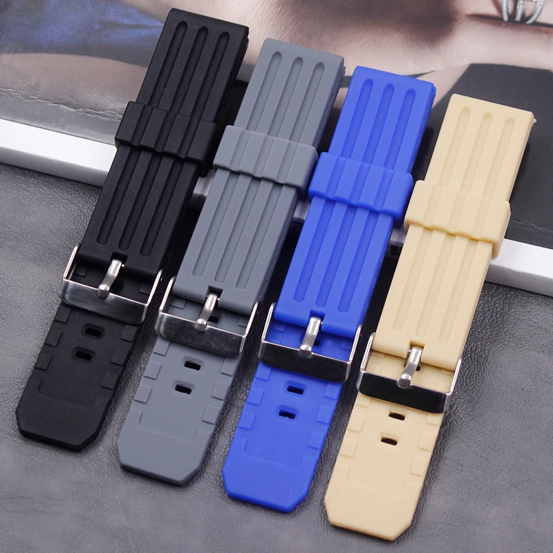 Watch accessories silicone strap male 24mm ladies outdoor sports waterproof natural rubber watch with buckle
Watch accessories silicone strap male 24mm ladies outdoor sports waterproof natural rubber watch with buckle