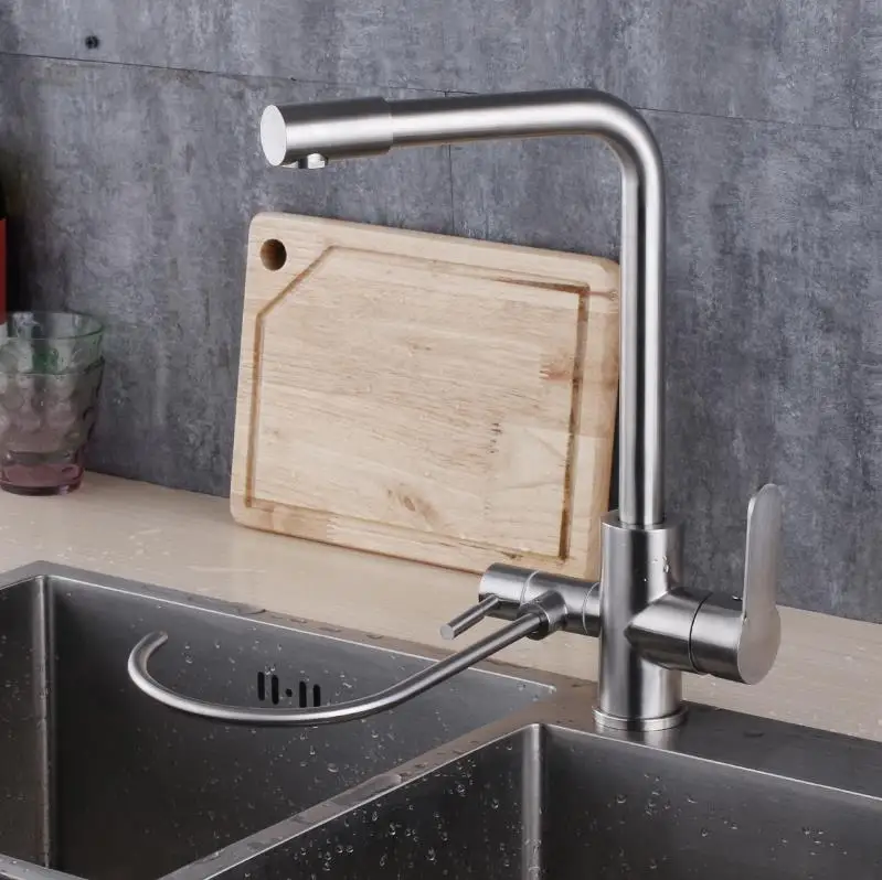 Can put down kitchen tap faucet sink hot and cold mixer drinking water mixer 304 stainless steel
Can put down kitchen tap faucet sink hot and cold mixer drinking water mixer 304 stainless steel