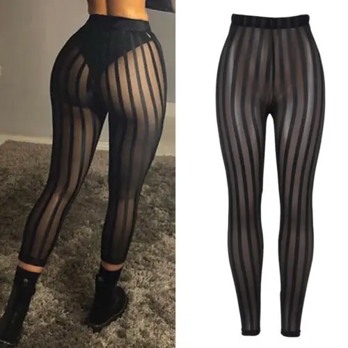 2023 Sexy Striped Mesh Perspective Women Pants High Waist Ankle-Length Slim Trousers See-through Clubwear Sexy Pants New S-XL
2023 Sexy Striped Mesh Perspective Women Pants High Waist Ankle-Length Slim Trousers See-through Clubwear Sexy Pants New S-XL