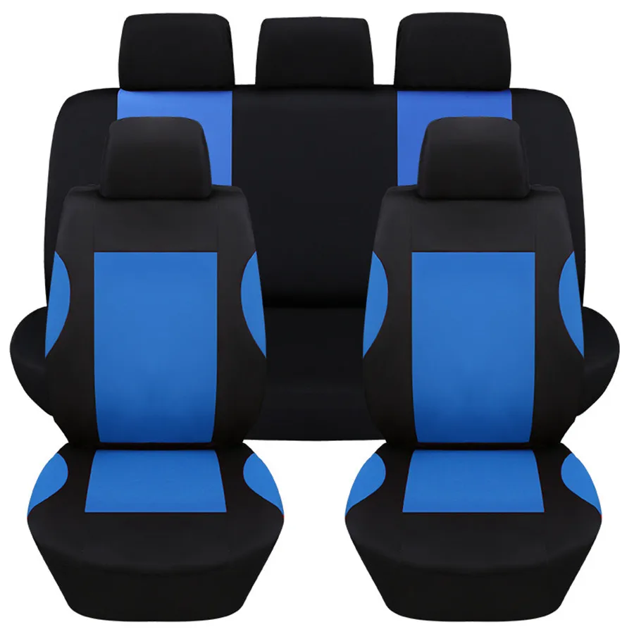 Universal 9 Pcs Blue Car Seat Covers Set Breathable Polyester for Auto Front Rear Seats Headrests Free Shipping
Universal 9 Pcs Blue Car Seat Covers Set Breathable Polyester for Auto Front Rear Seats Headrests Free Shipping