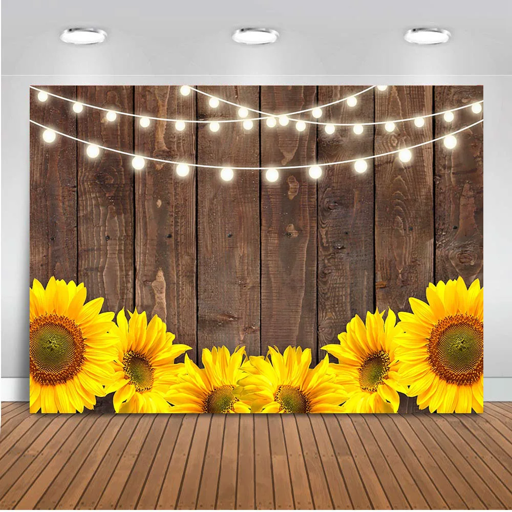 Wood Sunflower Backdrop for Photography Shine Decorate Background 7x5ft Vinyl Background for Birthday Party Wedding Backdrops
Wood Sunflower Backdrop for Photography Shine Decorate Background 7x5ft Vinyl Background for Birthday Party Wedding Backdrops