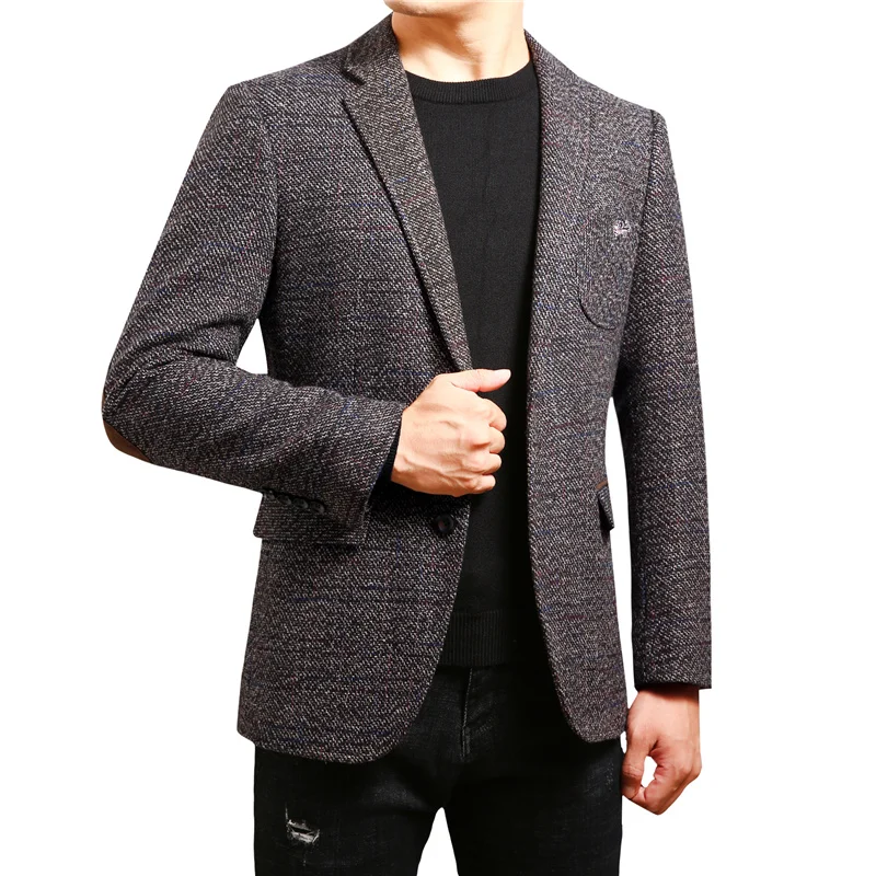2019 New Arrival Winter Men's Casual Slim Fit Suit Jacket Single Button Suit Blazer Long Sleeve Men Custom Blazer Jackets
2019 New Arrival Winter Men's Casual Slim Fit Suit Jacket Single Button Suit Blazer Long Sleeve Men Custom Blazer Jackets