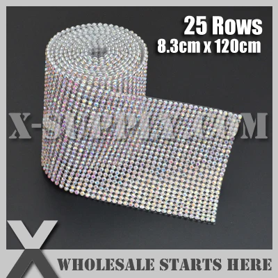 25 Rows Rhinestone Banding Trim,Crystal AB(Rainbow) Color Rhinestones For Bridal Dress,Cake and Wine Standing
25 Rows Rhinestone Banding Trim,Crystal AB(Rainbow) Color Rhinestones For Bridal Dress,Cake and Wine Standing