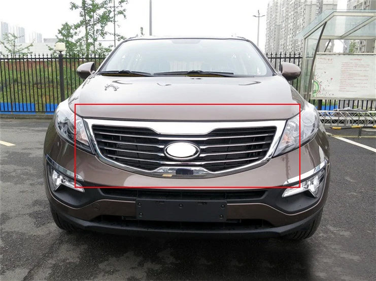 Original ABS Chrome Front Grille Around Trim Racing Grills Trim For KIA Sportager 2011 2012
Original ABS Chrome Front Grille Around Trim Racing Grills Trim For KIA Sportager 2011 2012