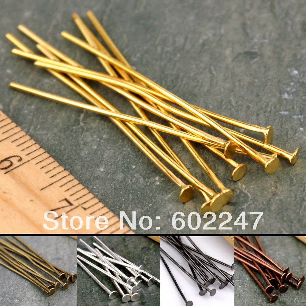 40mm Flat Head Pins Wholesales, Metal Eye Pins/Flat Head Pins/Ball Head Pins Jewelry Findings, 2000pcs/lot
40mm Flat Head Pins Wholesales, Metal Eye Pins/Flat Head Pins/Ball Head Pins Jewelry Findings, 2000pcs/lot