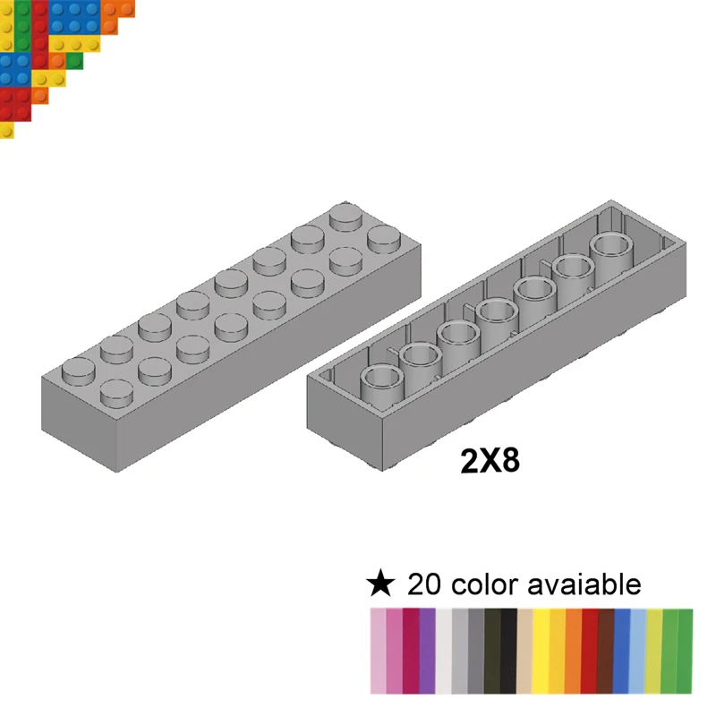 50pcs/lot Building Blocks Spare Parts 2X8 DIY Blocks Assemble Base Particle Educational Toys Supplement Brick Parts
50pcs/lot Building Blocks Spare Parts 2X8 DIY Blocks Assemble Base Particle Educational Toys Supplement Brick Parts