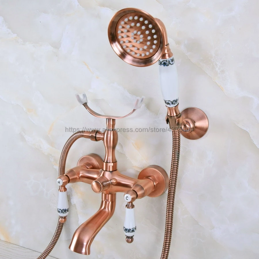 Bathtub Faucets Wall Mounted Antique Red Copper Bathtub Faucet With Hand Shower Bathroom Bath Shower Faucets Nna376
Bathtub Faucets Wall Mounted Antique Red Copper Bathtub Faucet With Hand Shower Bathroom Bath Shower Faucets Nna376
